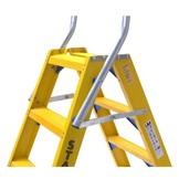 Trap glasvezelversterkt Type DT dubbel 2x3 treden inclusief platform + vaste beugel