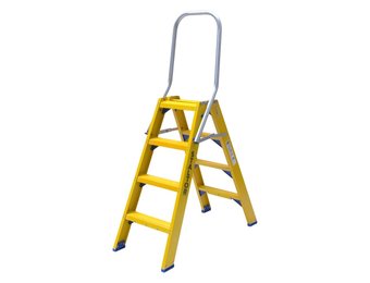 Staltor Trap glasvezelversterkt Type DT dubbel 2x4 treden inclusief platform + vaste beugel