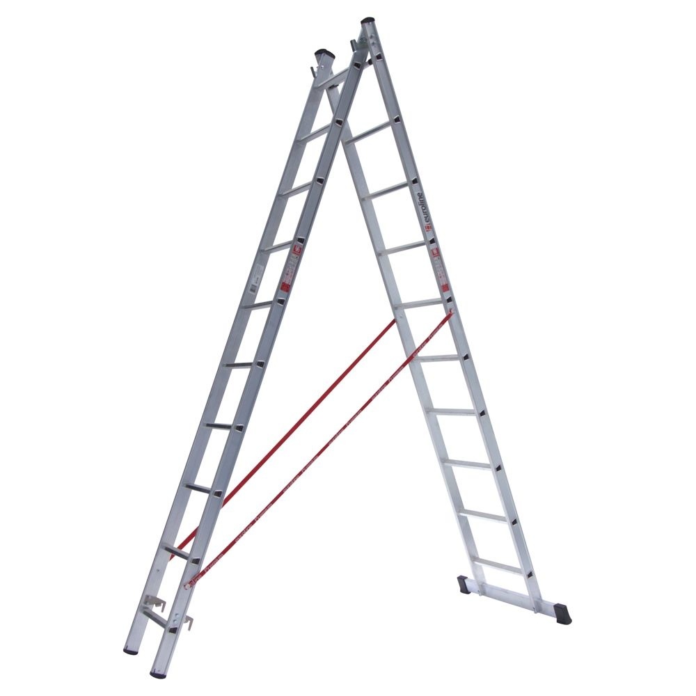Ladder dubbel recht 2x12 sporten