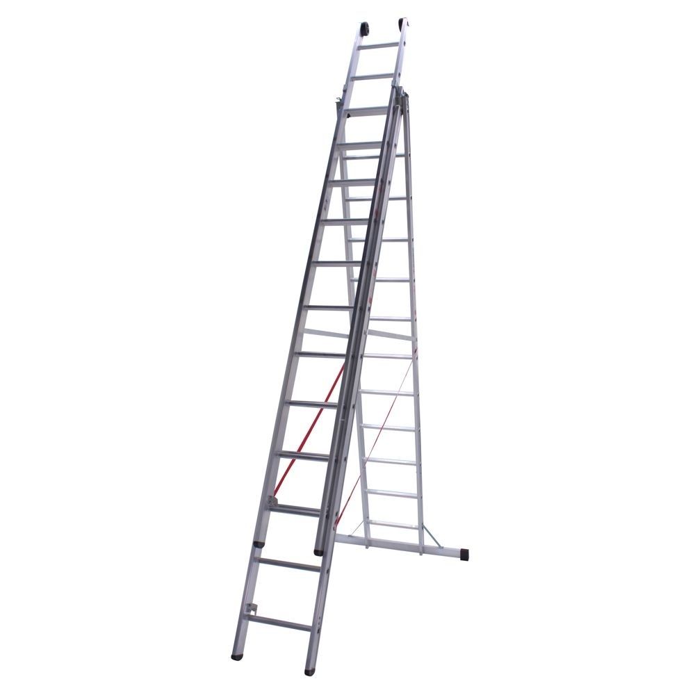 Ladder driedelig recht 3x12 sporten