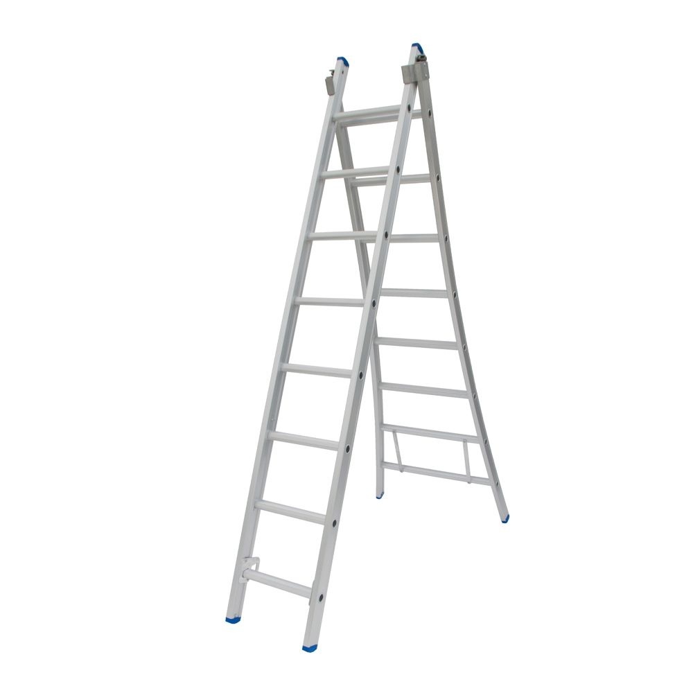 Ladder Type C gecoat dubbel uitgebogen 2x8 sporten