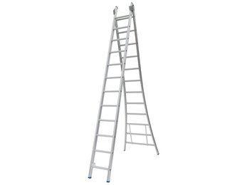 Solide Ladder Type C gecoat dubbel uitgebogen 2x12 sporten