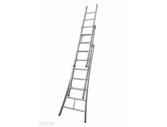 Solide Ladder Type D gecoat driedelig uitgebogen 3x7 sporten