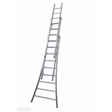 Ladder Type D gecoat driedelig uitgebogen 3x9 sporten