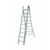 Ladder Type D gecoat driedelig uitgebogen 3x9 sporten