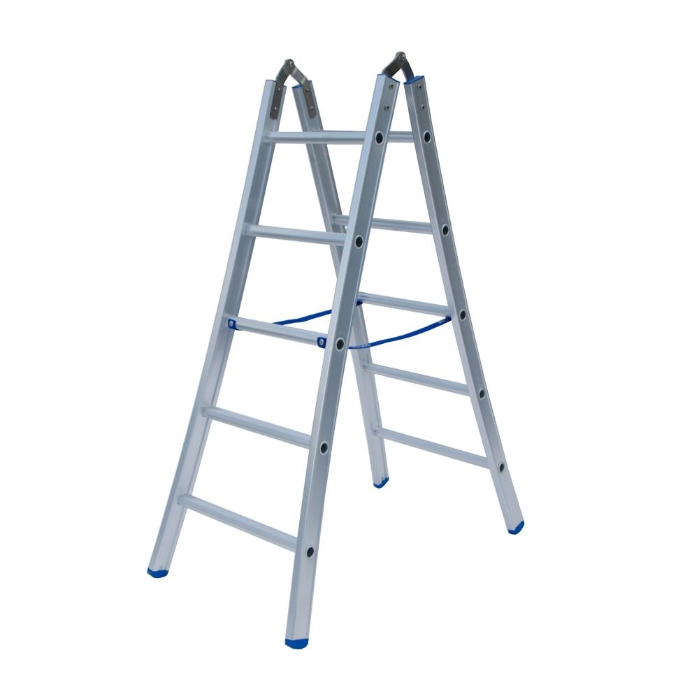 Scharnierladder Type B dubbel uitgebogen 2x5 sporten