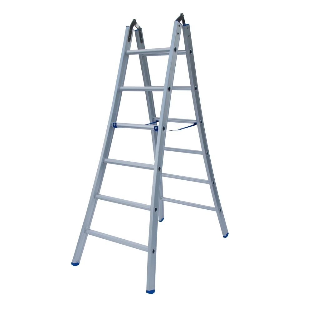 Scharnierladder Type B dubbel uitgebogen 2x6 sporten