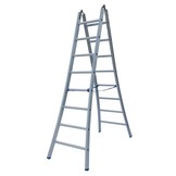 Scharnierladder Type B dubbel uitgebogen 2x7 sporten