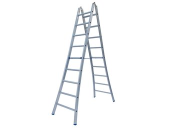 Solide Scharnierladder Type B dubbel uitgebogen 2x9 sporten