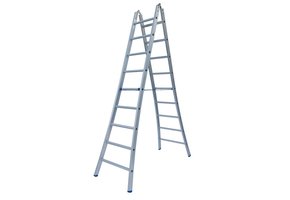 Solide Scharnierladder Type B dubbel uitgebogen 2x12 sporten