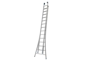 Solide Ladder Type CB dubbel uitgebogen 2x14 sporten + gevelrollen