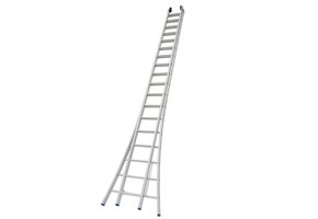 Solide Ladder Type CB dubbel uitgebogen 2x18 sporten + gevelrollen