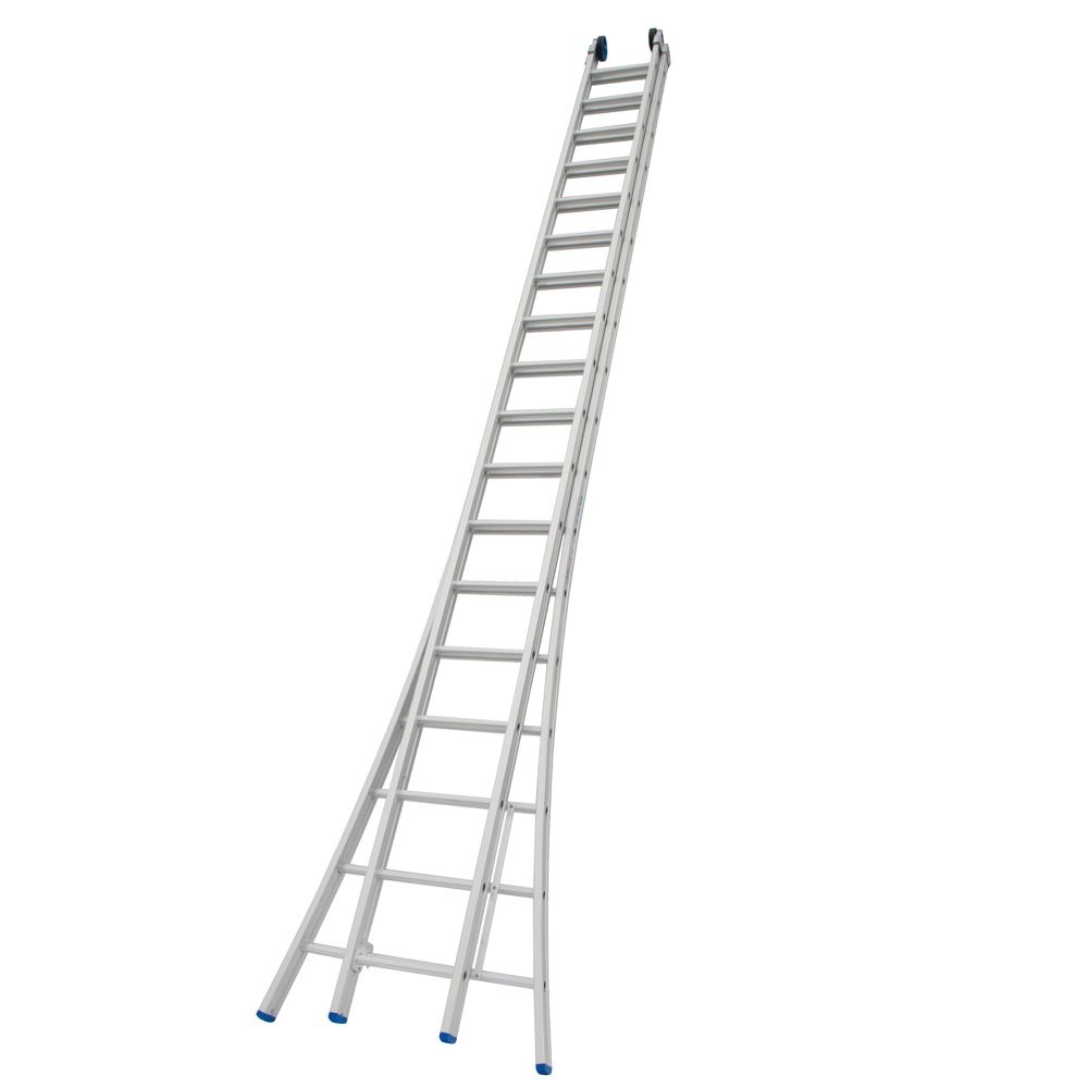 Ladder Type CB dubbel uitgebogen 2x18 sporten + gevelrollen