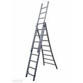 Ladder Type DB driedelig uitgebogen 3x8 sporten