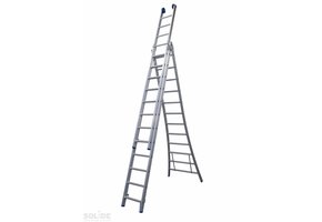 Solide Ladder Type DB driedelig uitgebogen 3x12 sporten
