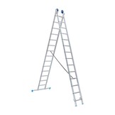 Eurostairs Reform ladder dubbel recht 2x14 sporten + gevelrollen