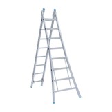 Eurostairs Reform ladder dubbel uitgebogen 2x9 sporten