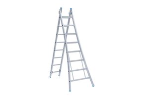 Eurostairs Reform ladder dubbel uitgebogen 2x10 sporten