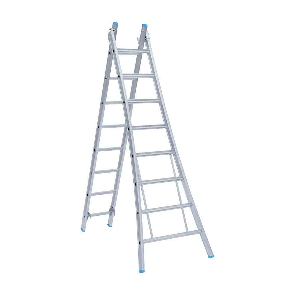 Eurostairs Reform ladder dubbel uitgebogen 2x10 sporten