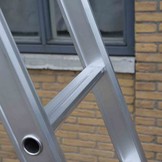 Eurostairs Reform ladder driedelig uitgebogen 3x8 sporten