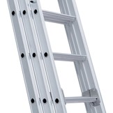 Eurostairs Reform ladder driedelig uitgebogen 3x9 sporten