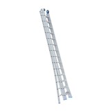 Eurostairs Reform ladder driedelig uitgebogen 3x12 sporten + gevelrollen