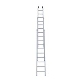Eurostairs Reform ladder driedelig recht 3x10 sporten + gevelrollen