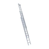 Eurostairs Reform ladder driedelig recht 3x12 sporten + gevelrollen