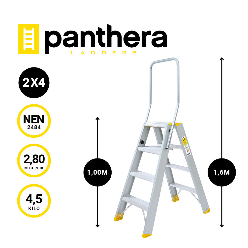 Panthera Dubbele trap 2x4 treden