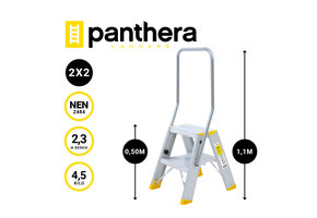 Panthera Dubbele trap 2x2 treden