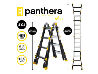 Panthera Multiladder PRO 4x4 Zwart