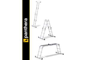 Vouwladder 4 x 3 treden met platform
