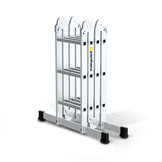 Vouwladder 4 x 3 treden met platform