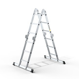 Vouwladder 4 x 3 treden met platform