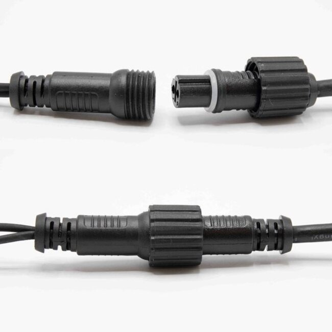 Łączone lampki świąteczne | Ciepła biel | 10 metrów z 100 światełkami | gumowe