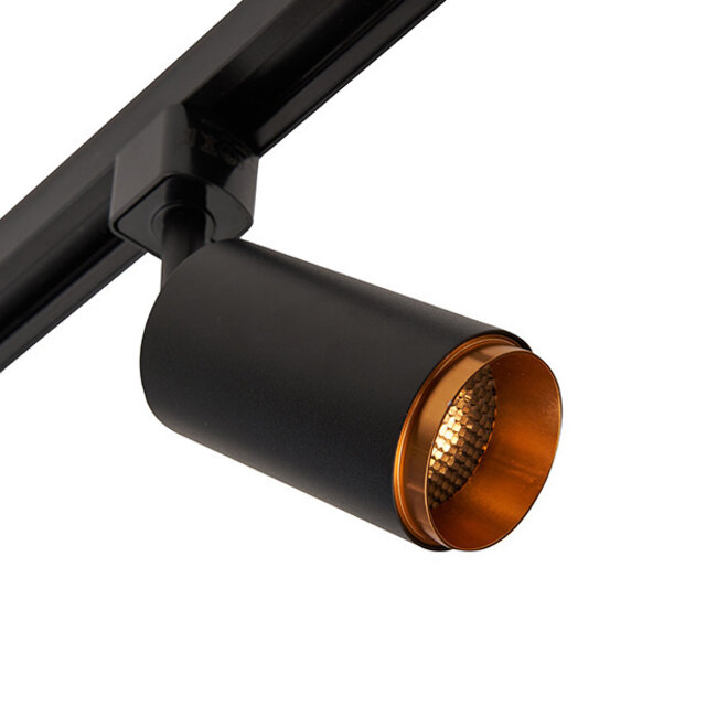 Nowoczesny 1-fazowy system oświetlenia szynowego z reflektorami Jade|3 x1 m