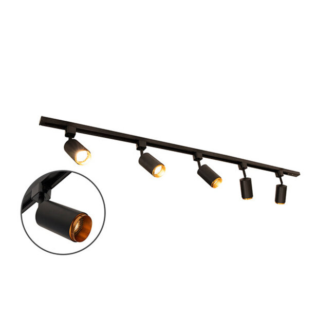 Nowoczesny 1-fazowy system oświetlenia szynowego z reflektorami Jade|1.5 m