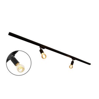 Nowoczesny 1-fazowy system oświetlenia szynowego z  reflektorami Jax|1.5 m