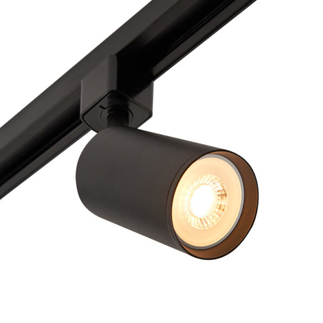 Nowoczesny 1-fazowy system oświetlenia szynowego z reflektorami Jill|3 x1 m