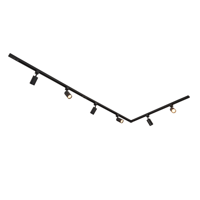 Nowoczesny 1-fazowy system oświetlenia szynowego z reflektorami Jill|3 x1 m