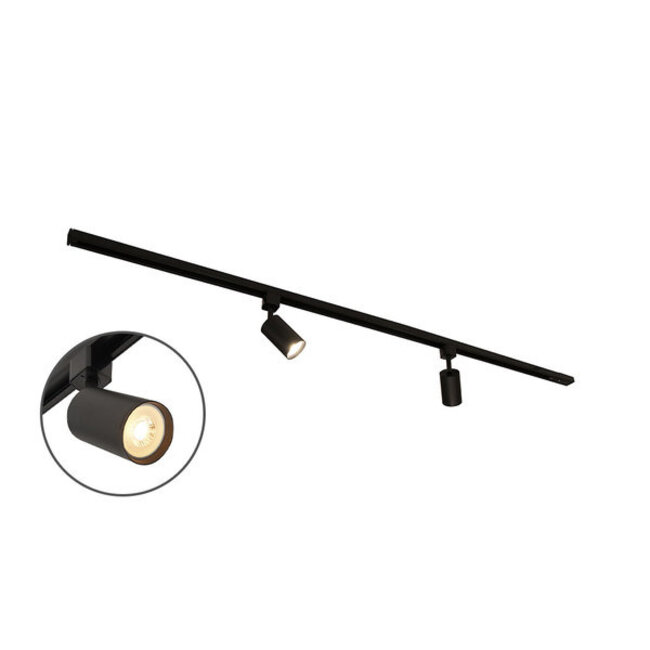 Nowoczesny 1-fazowy system oświetlenia szynowego z reflektorami Jill|1.5 m