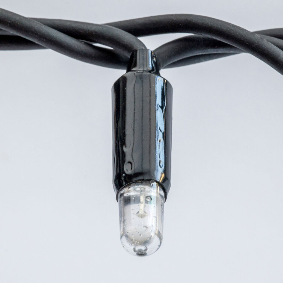 Modułowe oświetlenie świąteczne | zimna biel | od 10 metrów ze 100 diodami LED | guma