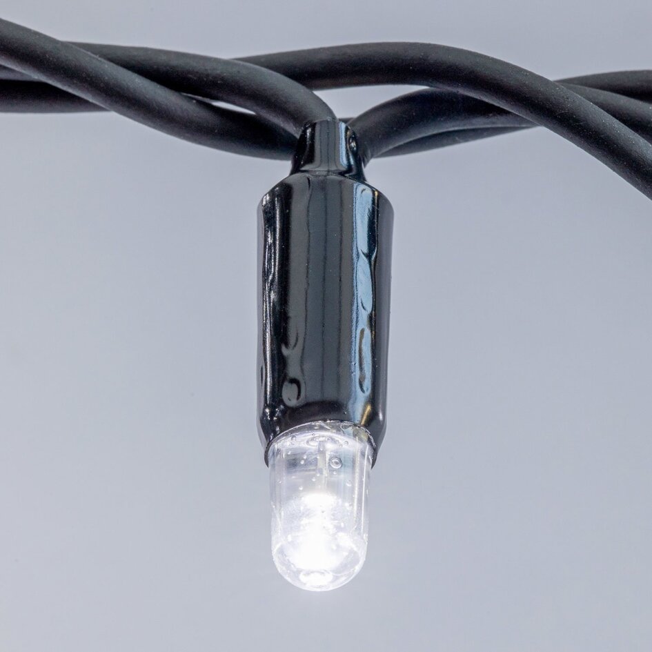 Modułowe oświetlenie świąteczne | zimna biel | od 10 metrów ze 100 diodami LED | guma