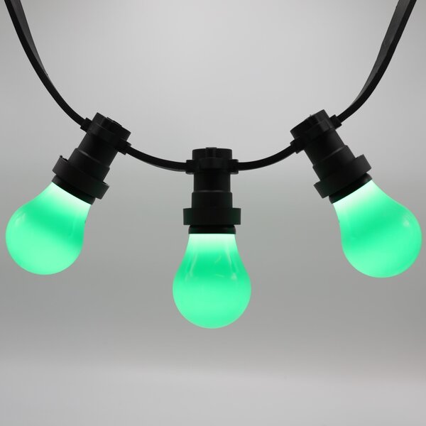 2 i 5 W zielone lampy z dużym kloszem Ø60
