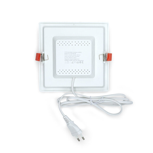 Reflektor wpuszczany LED kwadratowy - 12 W - 165 x 165mm