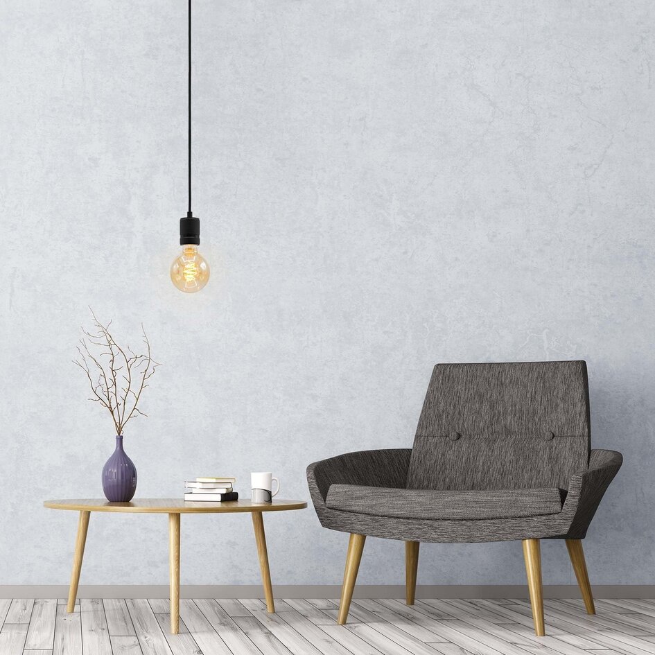 5W lampa LED z żarnikiem spiralnym croissant XL, 1800K, szkło bursztynowe Ø95 - ściemnialne