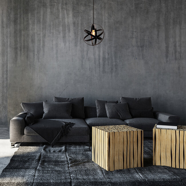 4W spiralna lampa DNA, 1800 K, szkło bursztynowe Ø60 - ściemnialne