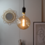 Industrialna lampa wisząca na przewodzie w kolorze matowej czerni