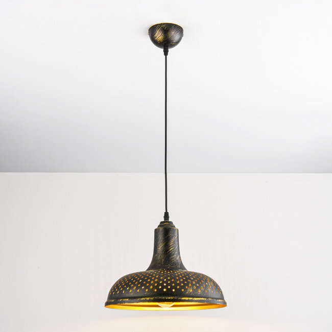 Przemysłowa lampa wisząca brązowa - Marrakesh