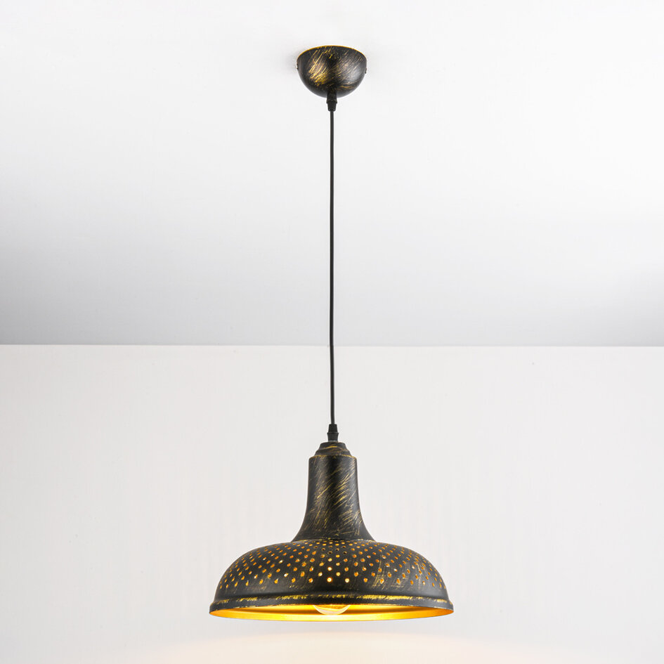 Przemysłowa lampa wisząca brązowa - Marrakesh